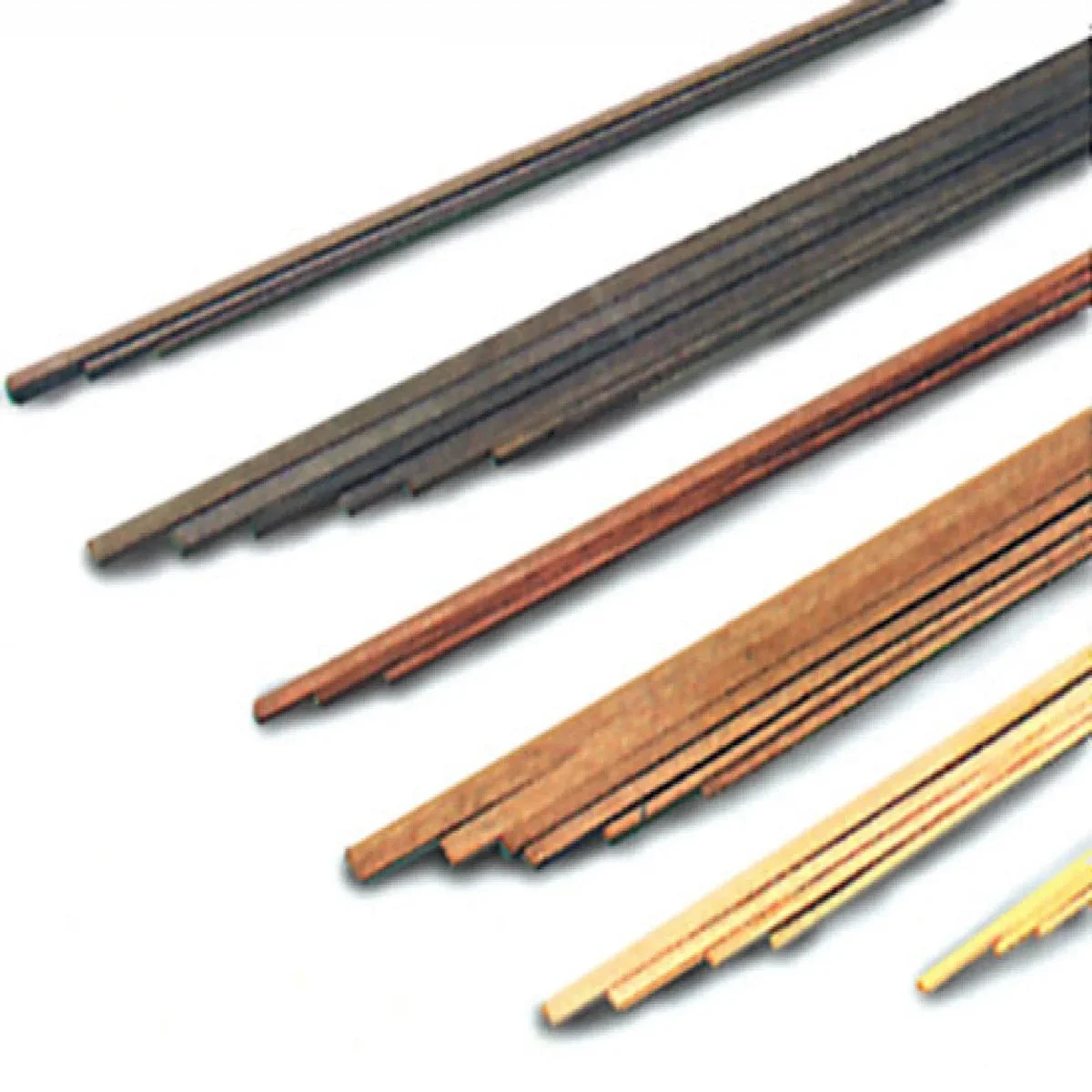 Model Shipways - 1x2x500mm Boxwood Strips 12/pack - 2793