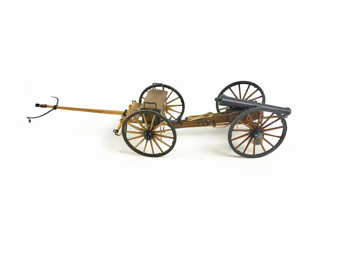 1/16 Model Shipways Napoleon Cannon with Limber Wood & Brass Model Kit Combination 4003CB