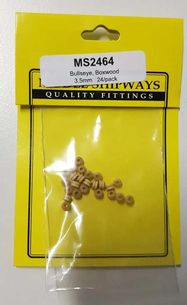 Model Shipways - 3.5mm Boxwood Bullseye 24 pcs - 2464