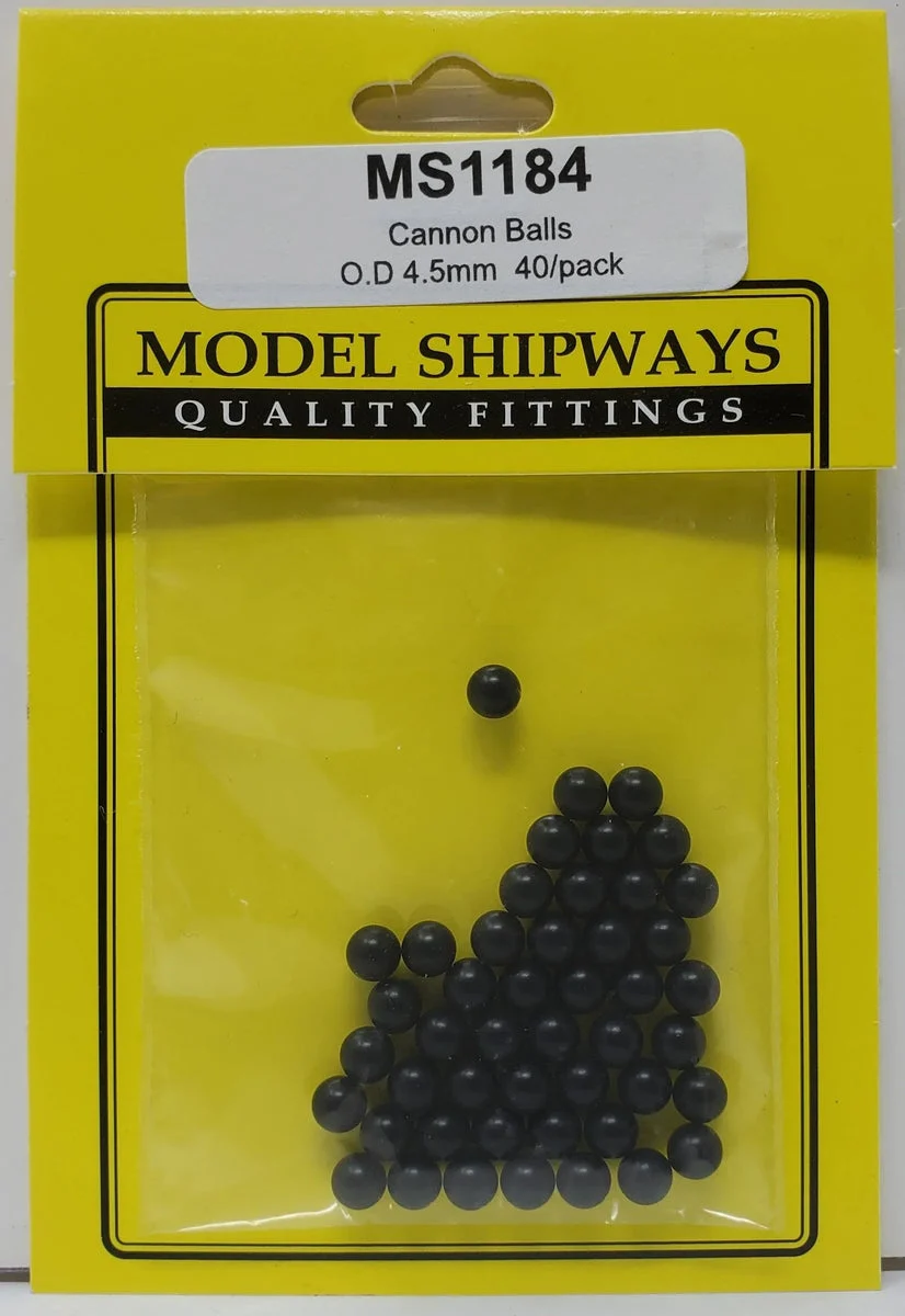 Model Shipways - 4.5mm Cannonball 40 pcs - 1184