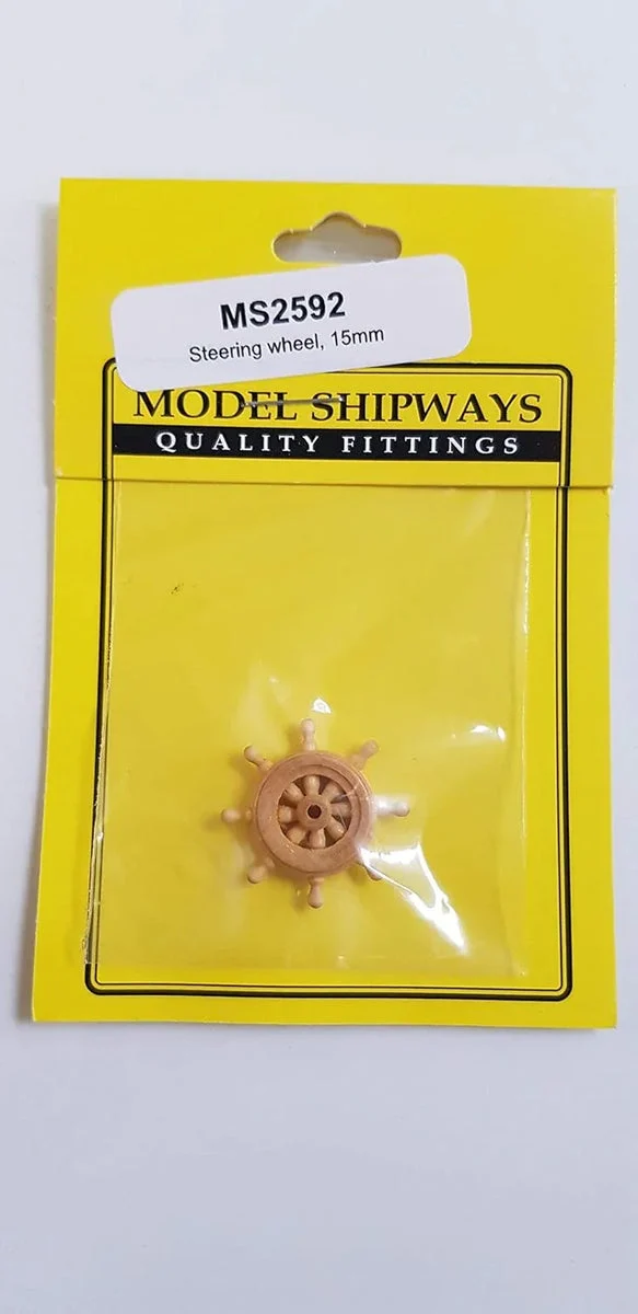 Model Shipways - 19/32" (15mm) Rim Dia. Boxwood Helm 1 pc - 2592