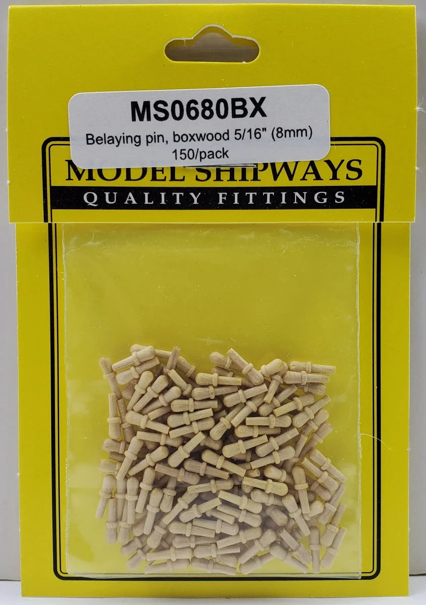 Model Shipways - 5/16" (8mm) Boxwood Belaying Pin 150 pcs - 680BX