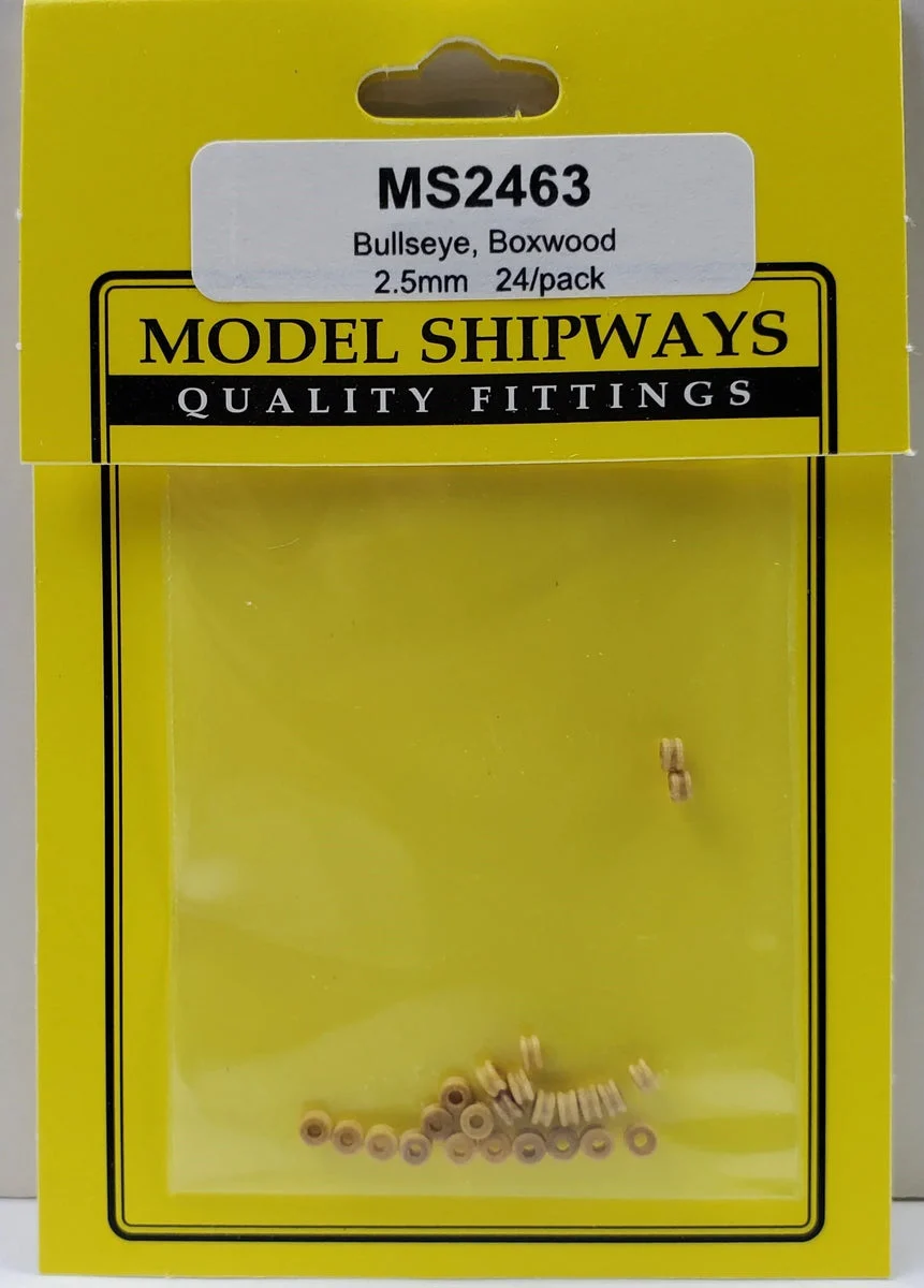 Model Shipways - 2.5mm Boxwood Bullseye 24 pcs - 2463