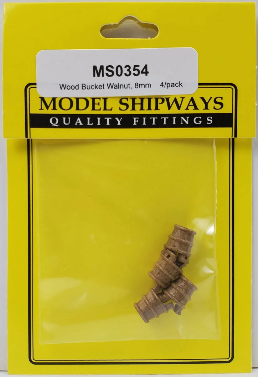 Model Shipways - 5/16" (8mm) Walnut Bucket 4 pcs - 354