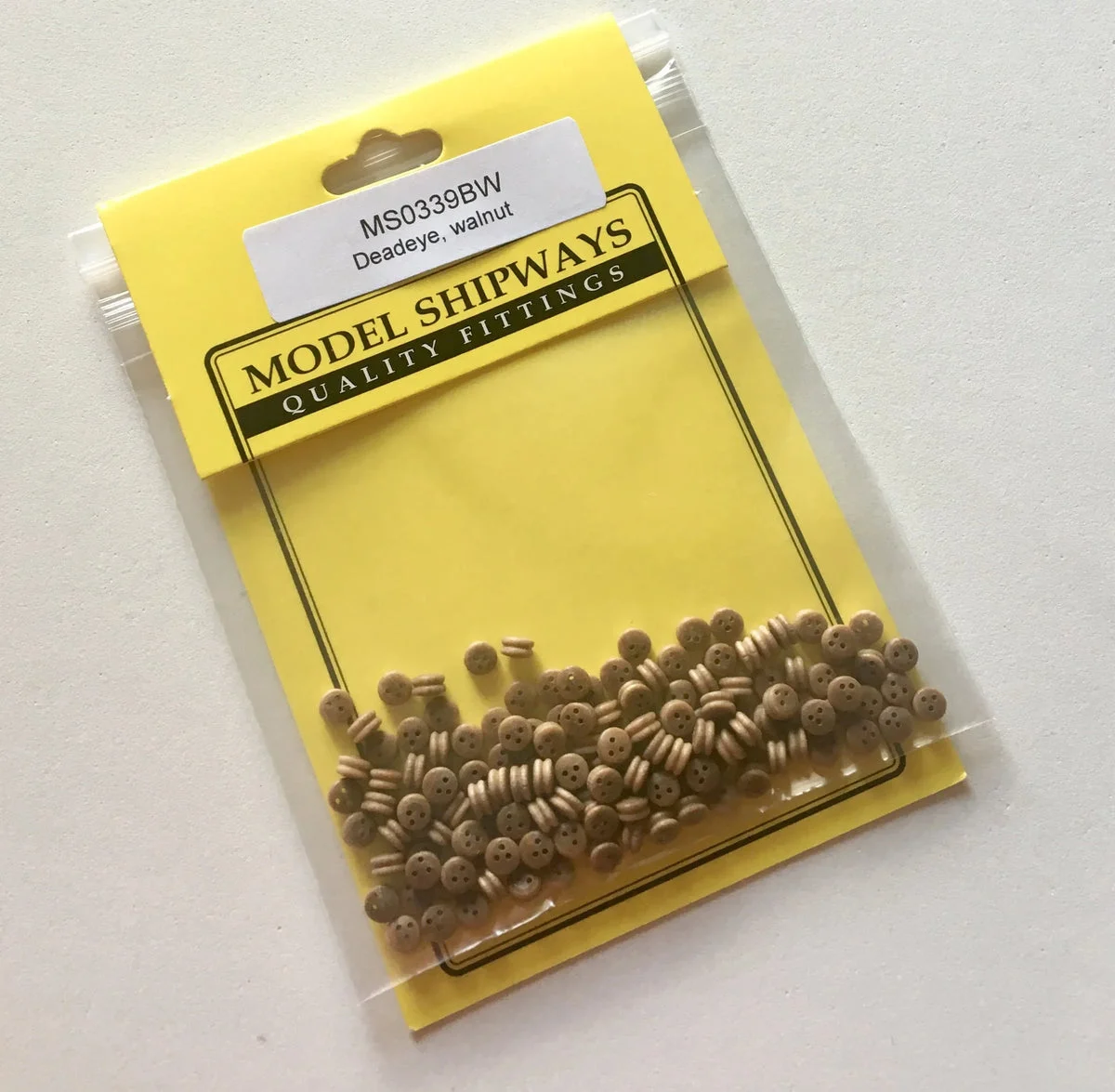 Model Shipways - 9/64" (3.5mm) Walnut Deadeye 150 pcs - 339BW