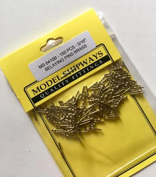 Model Shipways - 5/16" (8mm) Brass Belaying Pin 150 pcs - 410B