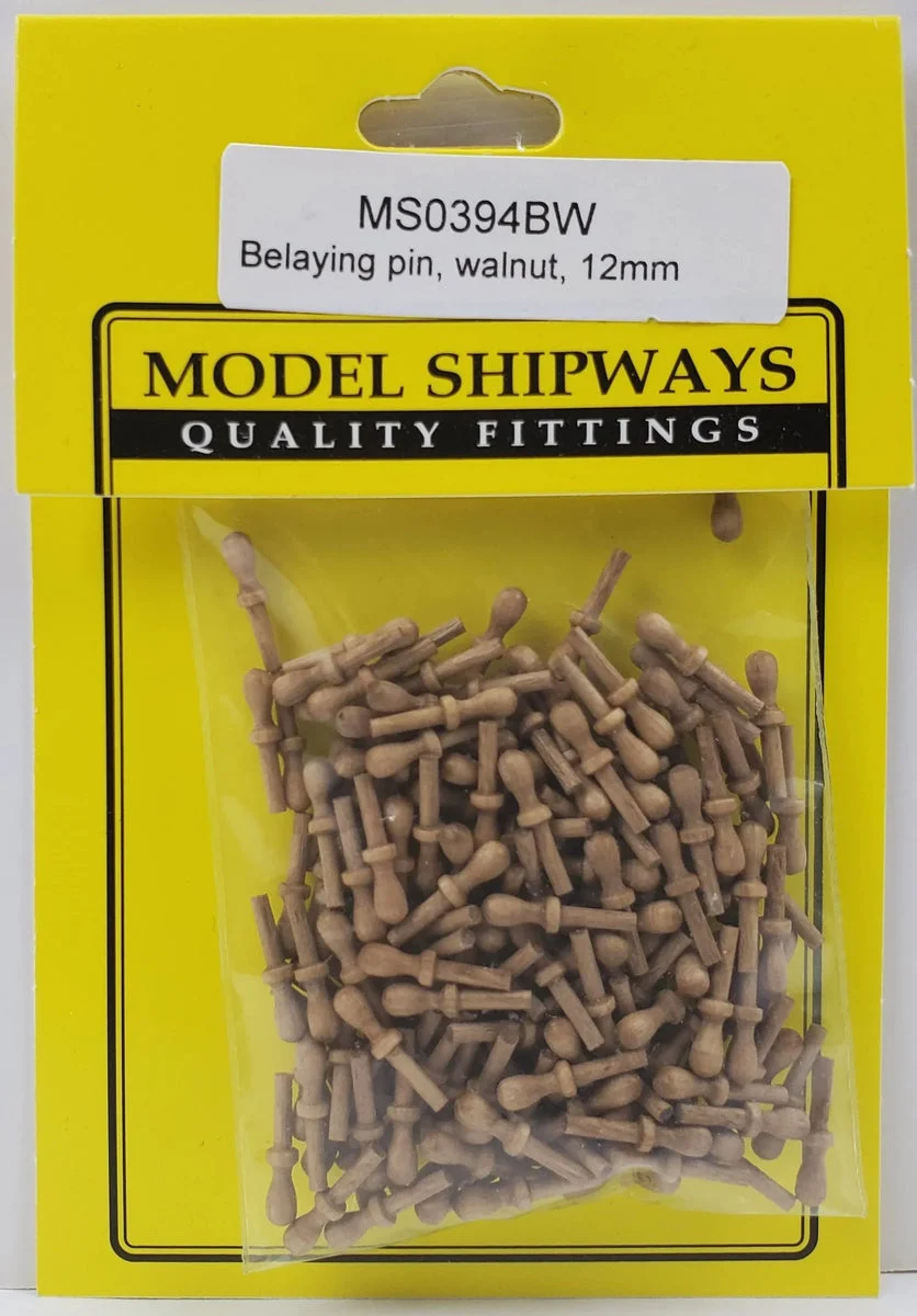 Model Shipways - 15/32" (12mm) Walnut Belaying Pin 150 pcs - 394BW
