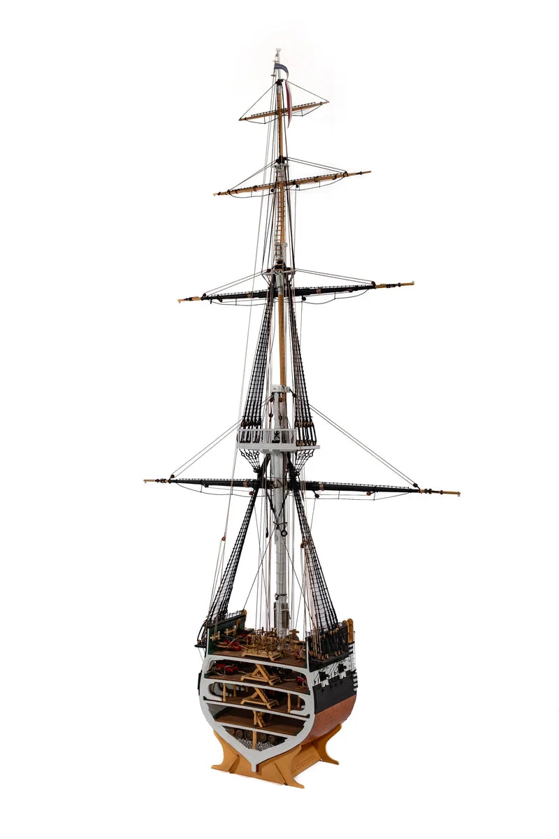 1/76 Model Shipways USS Constitution Cross-Section 1797 Wood Model - 2045
