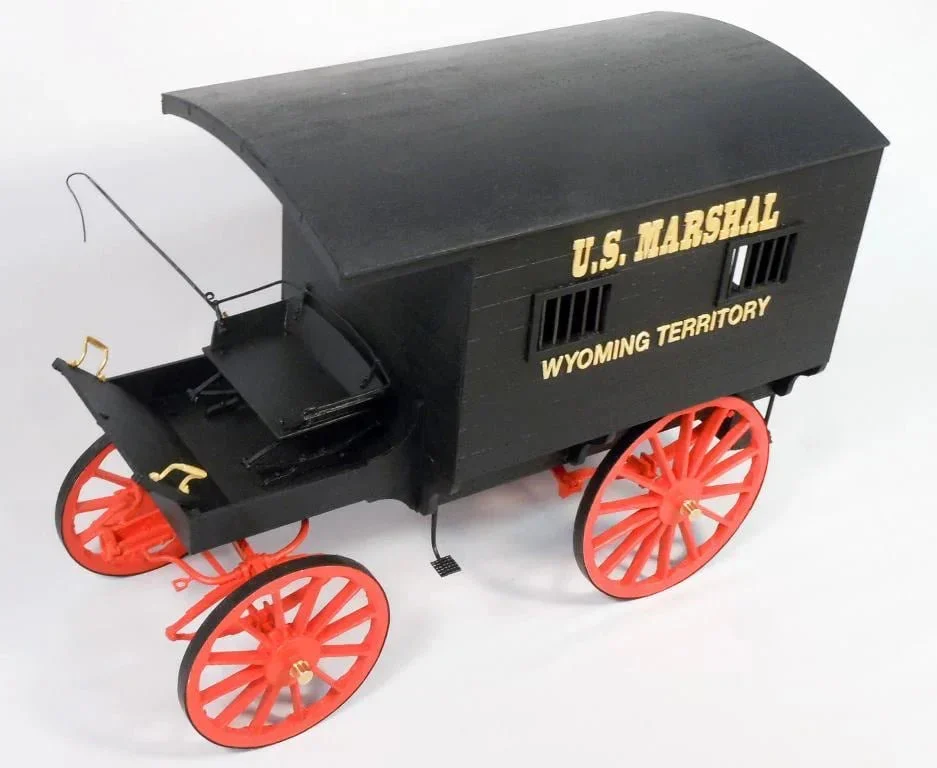 1/12 Model Trailways U.S. Marshal’s Jail Wagon 1885 Wyoming Territory 6010 - Model Shipways
