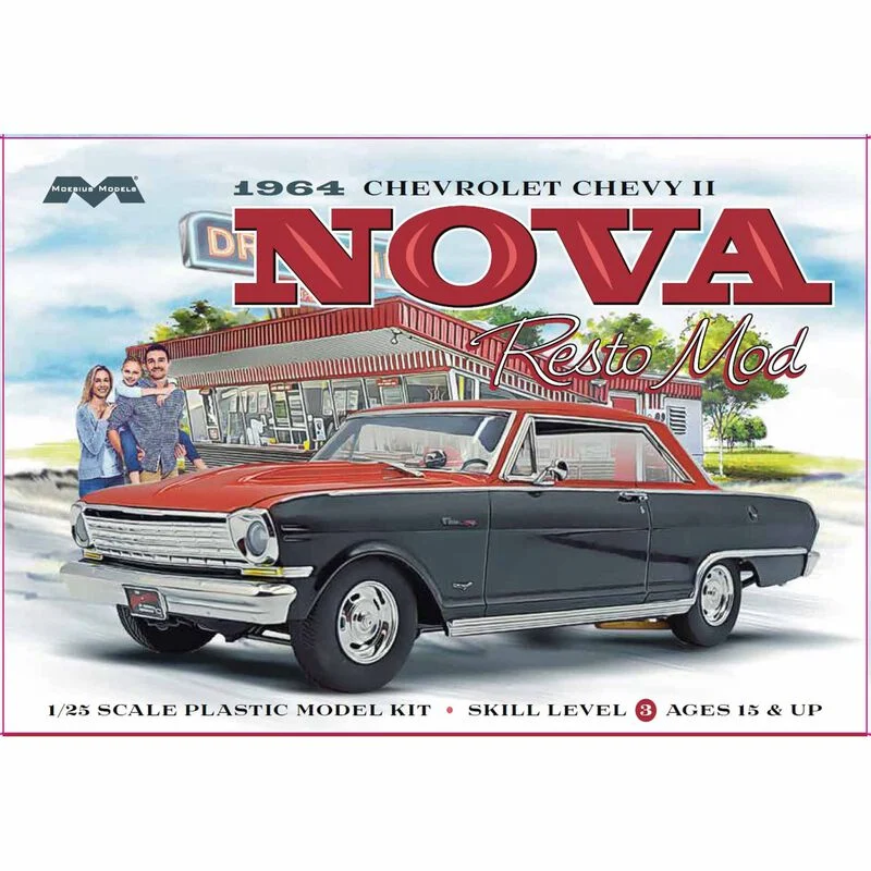 Moebius Models 1964 Chevy II Nova Resto Mod