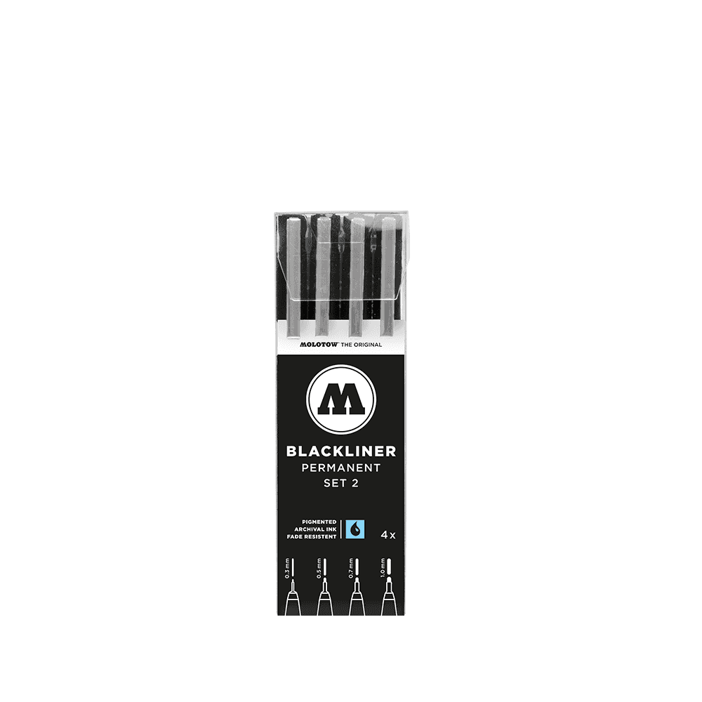 Molotow Blackliner Sets of 4 (Set 2)- 200487