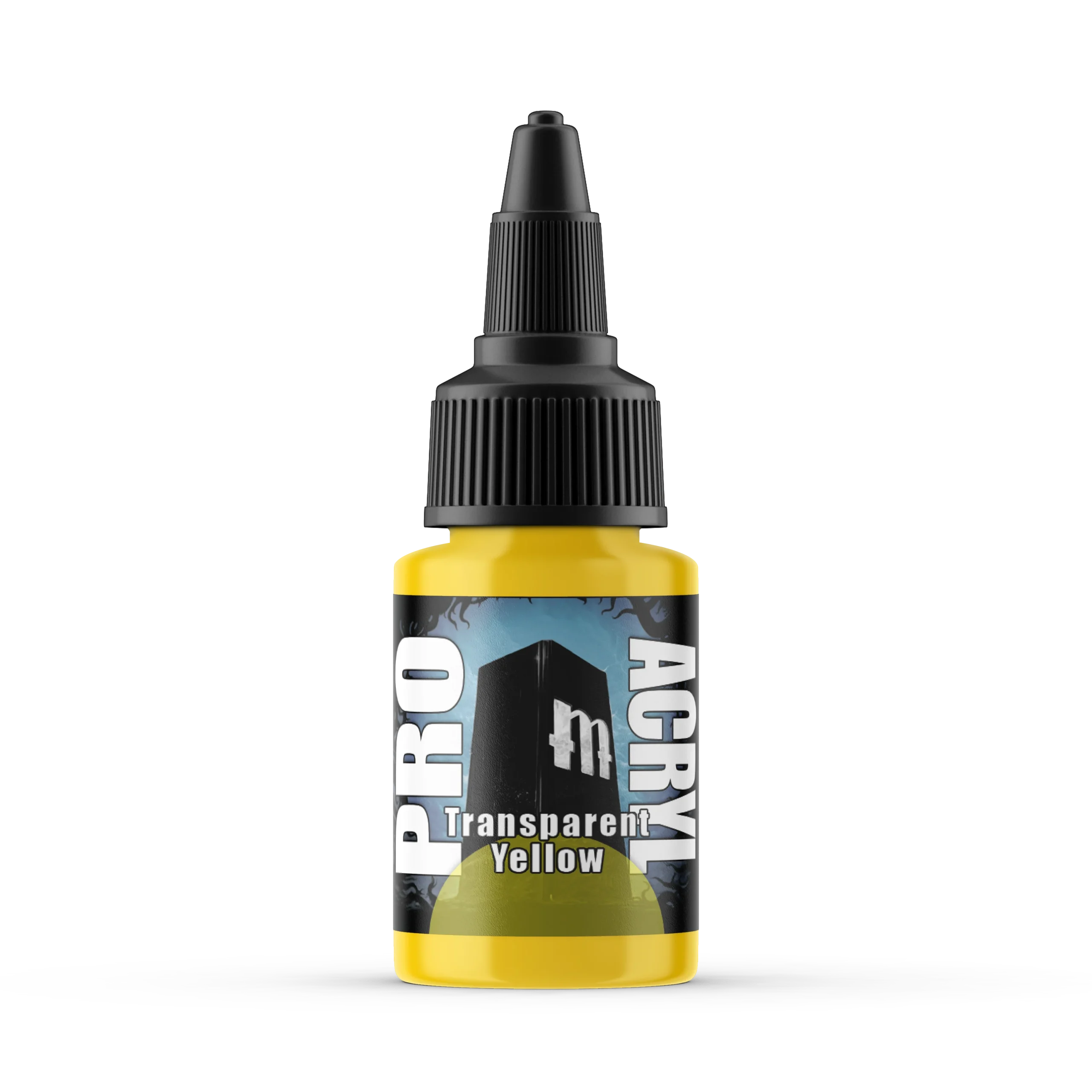 Pro Acryl Transparent Yellow Acrylic Paint – 049 - Monument Hobbies