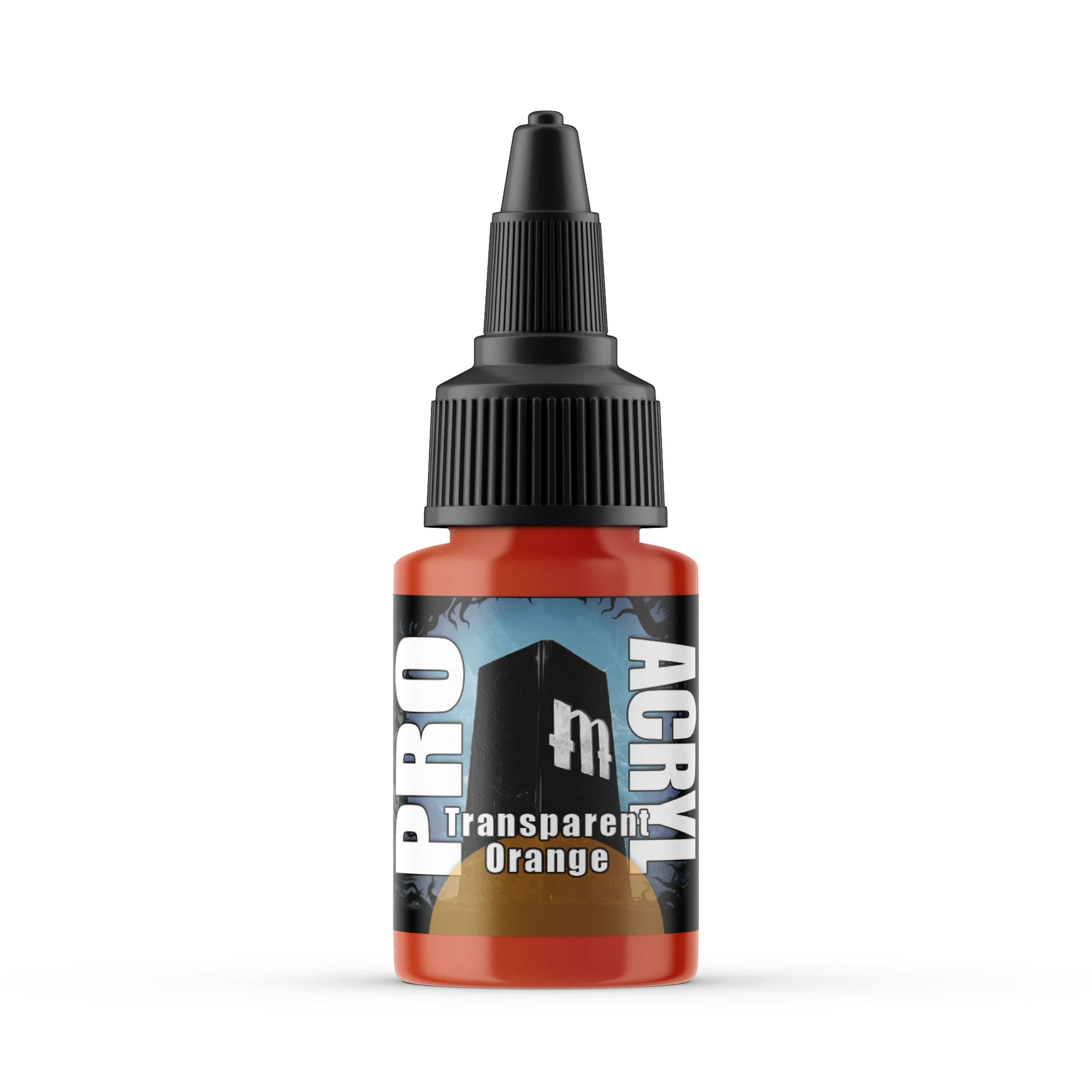 Pro Acryl Transparent Orange Acrylic Paint – 050 - Monument Hobbies