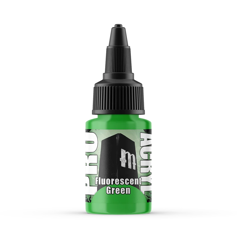 Pro Acryl Fluorescent Green Acrylic Paint – F04 - Monument Hobbies