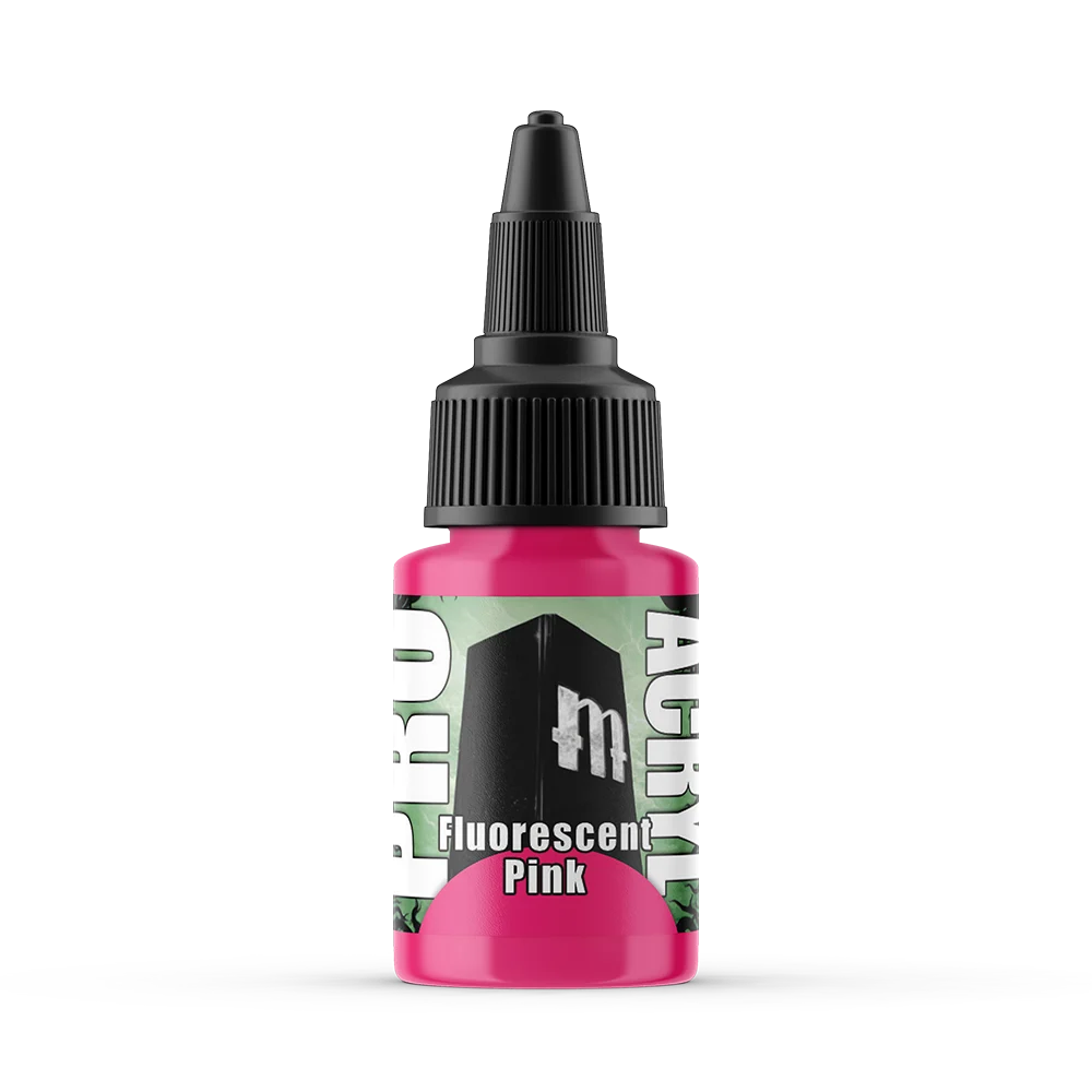 Pro Acryl Fluorescent Pink Acrylic Paint – F06 - Monument Hobbies