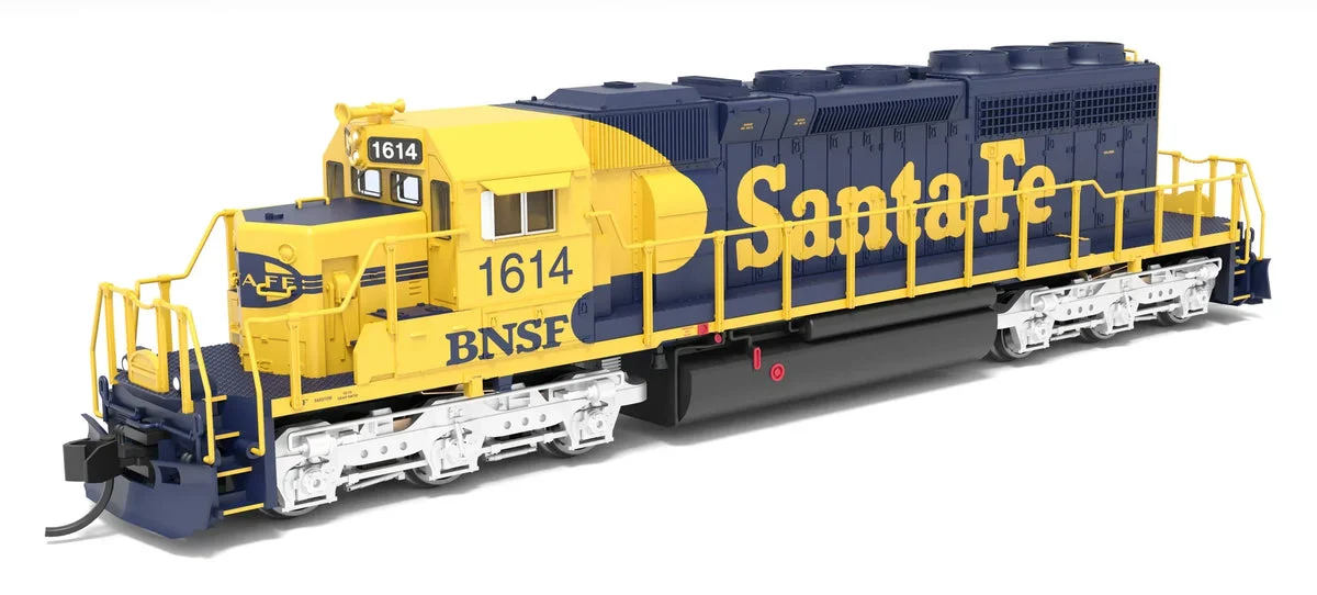 N Broadway Ltd EMD SD40-2 BNSF 1614 ATSF Blue/Yellow w/Patch Paragon4 Sound/DC/DCC 9460