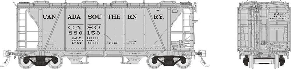 HO Rapido Enterprise Covered Hopper: Canada Southern: Single Car #1 149003A - Rapido Trains