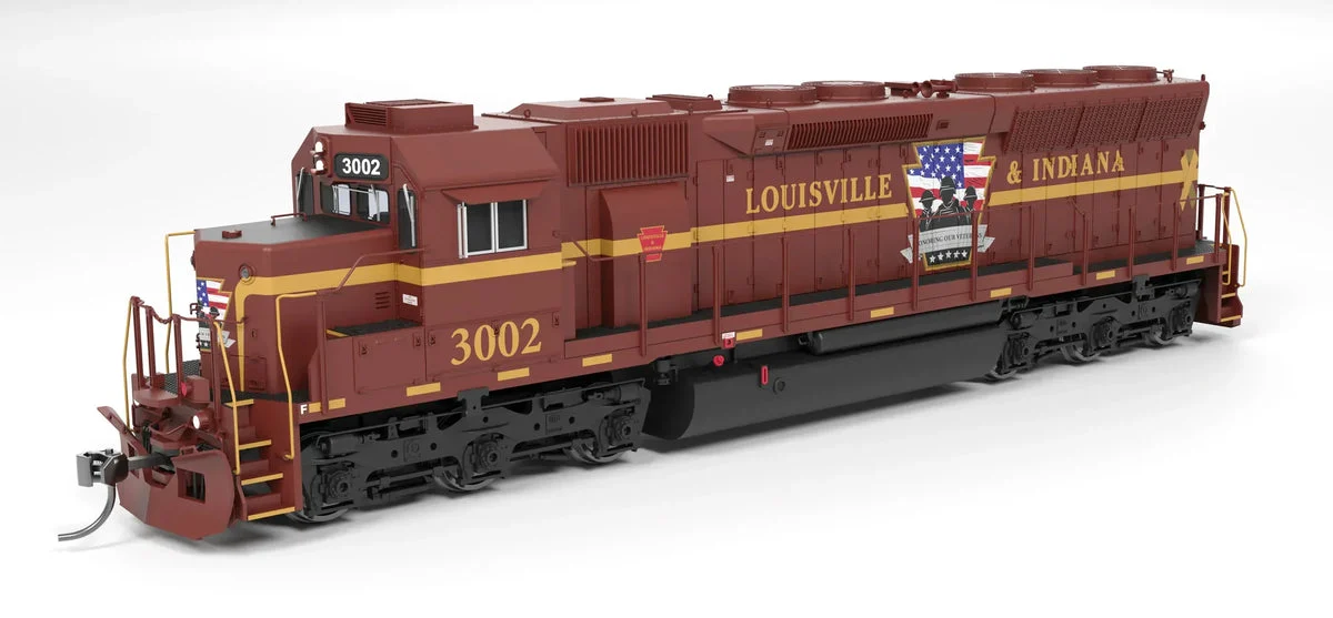 HO Broadway Ltd EMD SD45 Louisville & Indiana 3002 "Honoring Our Veterans" No-Sound/DCC-Ready 9811