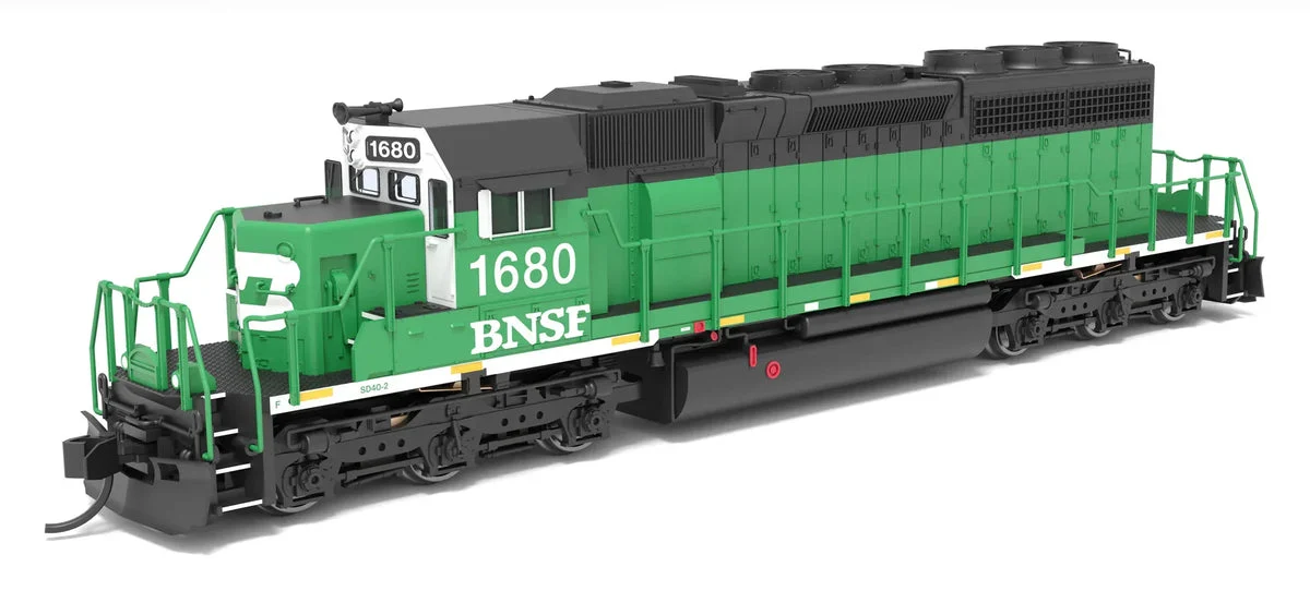 N Broadway Ltd EMD SD40-2 BNSF 1686 BN Black/Green/White w/Patch Paragon4 Sound/DC/DCC 9463