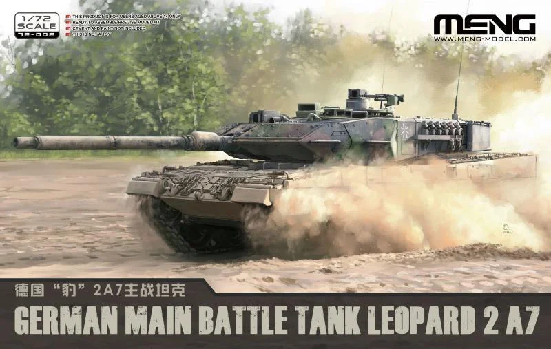 1/72 Meng Models German Main Battle Tank Leopard 2 A7 72-002
