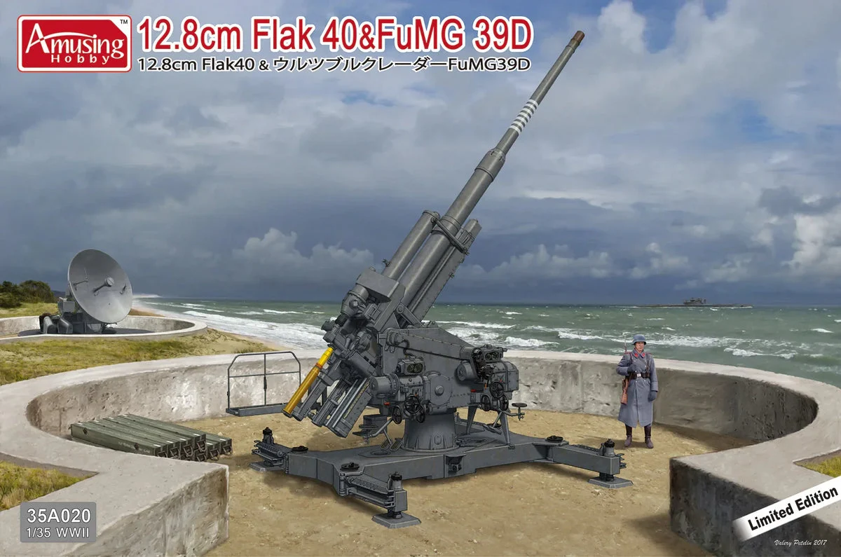 1/35 Amusing Hobby 12.8cm Flak 40 & FuMG 39D 35A020