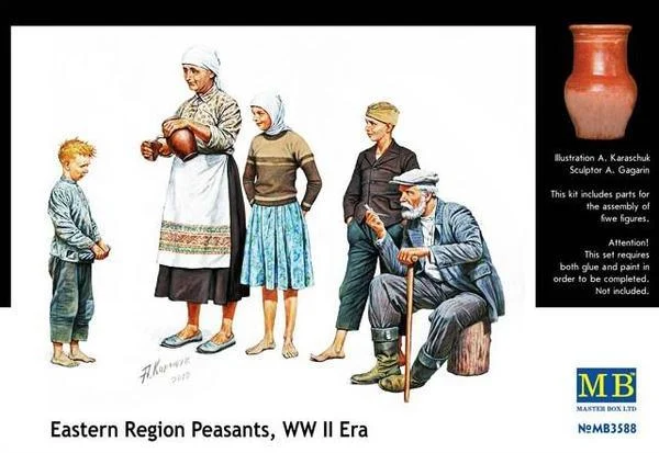 1/35 Master Box Eastern Region Peasants 3588 - Master Box LTD