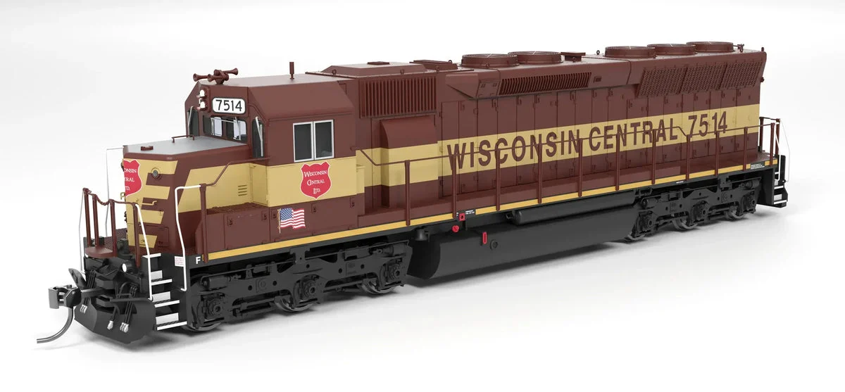 HO Broadway Ltd EMD SD45 WC 7522 Maroon & Yellow Paragon4 Sound/DC/DCC 9825