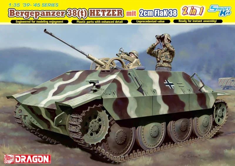 1/35 Dragon Model Bergepanzer 38(t) Hetzer mit 2cm FlaK 38 6399 - Dragon Models