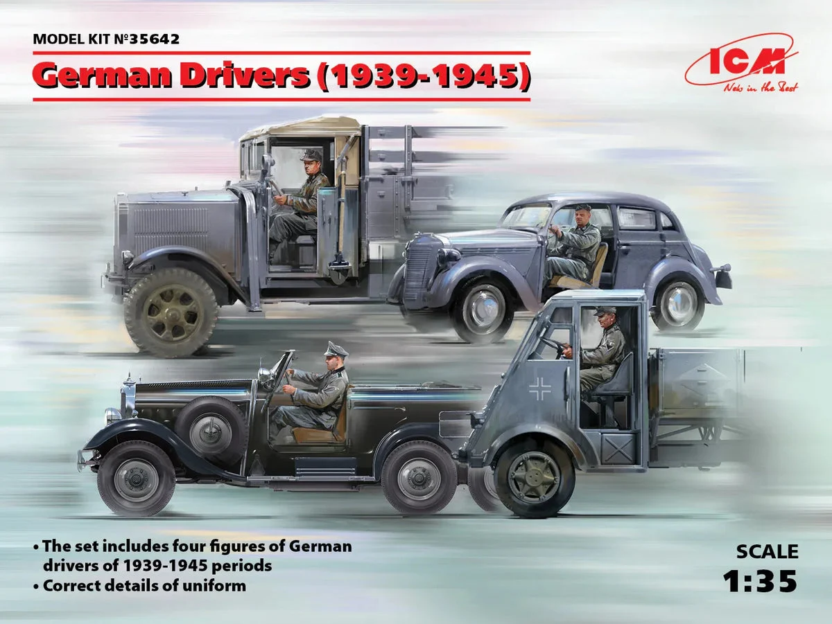 1/35 ICM German Drivers (1939-1945) 4 Figures 35642