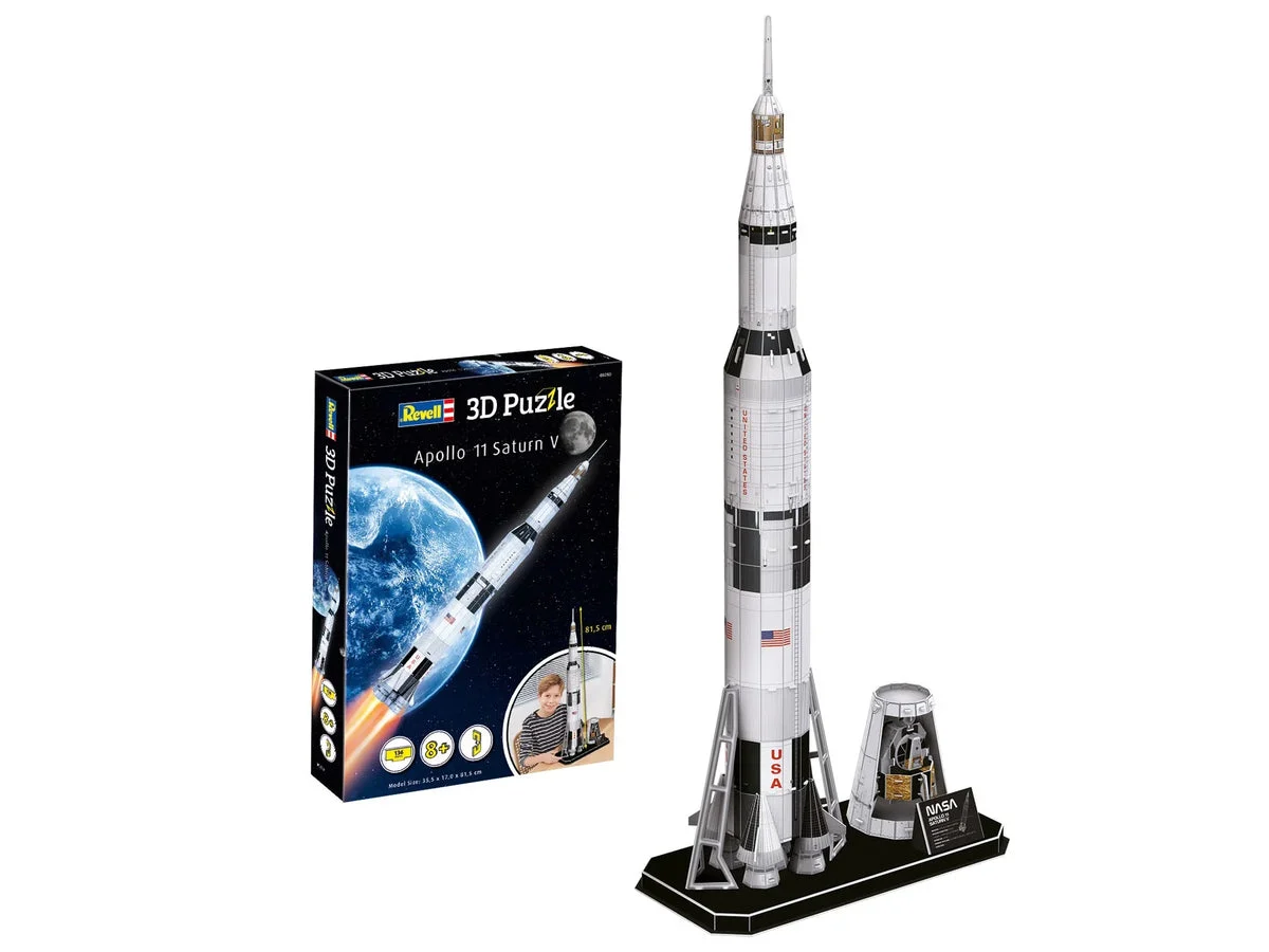 Revell Germany Apollo 11 Saturn V 3D Puzzle 00250 - Revell-Germany