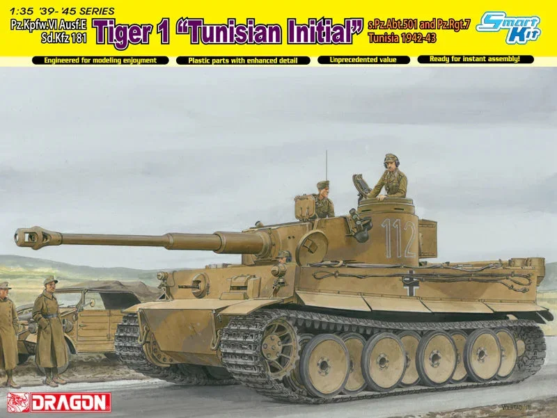 1/35 Dragon Model Pzkpfw.VI Ausf.E Sd.Kfz 181 Tiger 1 "Tunisian Initial" 6608 - Dragon Models