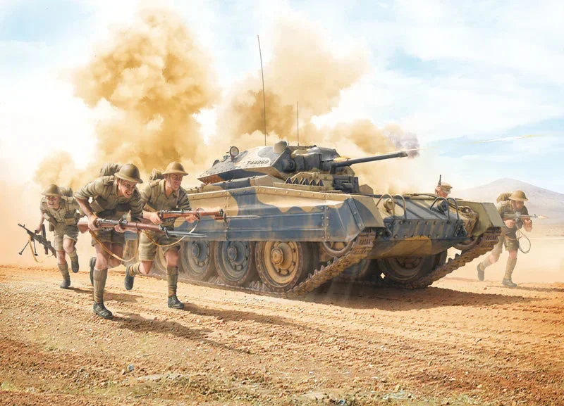 1/35 Italeri Crusader Mk. II with 8th Army Infantry 6579