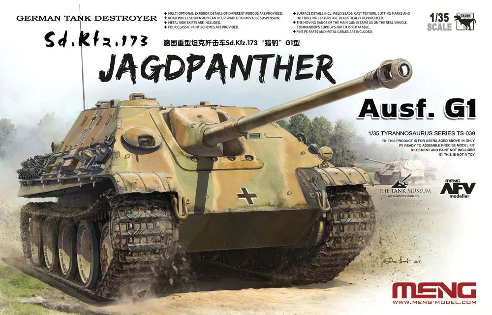 1/35 Meng German Tank Destroyer Sd.Kfz. 173 Jagdpanther Ausf. G1 TS039 - Meng Models