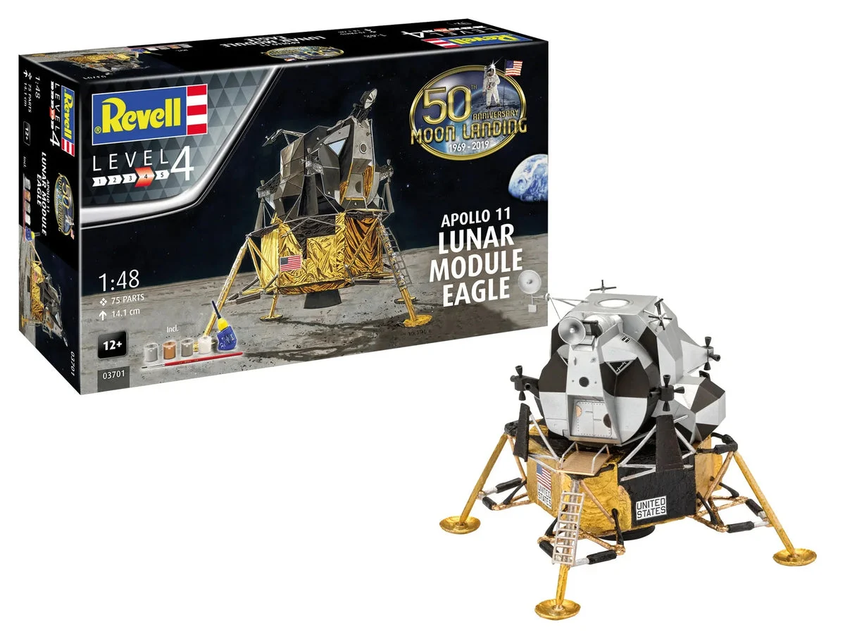 1/48 Revell Germany Apollo 11 Lunar Module "Eagle" 03701 - Revell-Germany