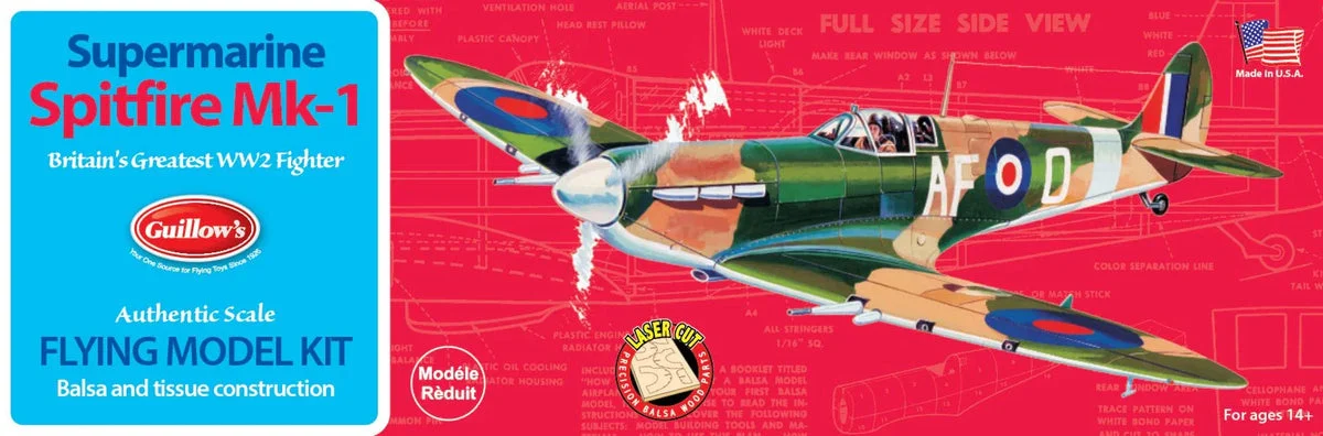 Guillows Kits Supermarine Spitfire 504 - Guillows Kits & Gliders