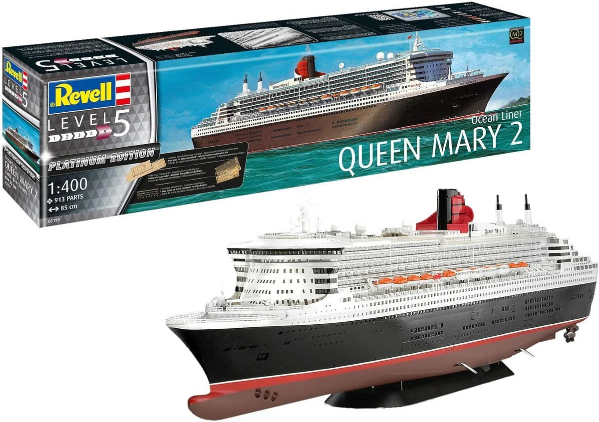 1/400 Revell Germany Ocean Liner Queen Mary 2 05199 - Revell-Germany