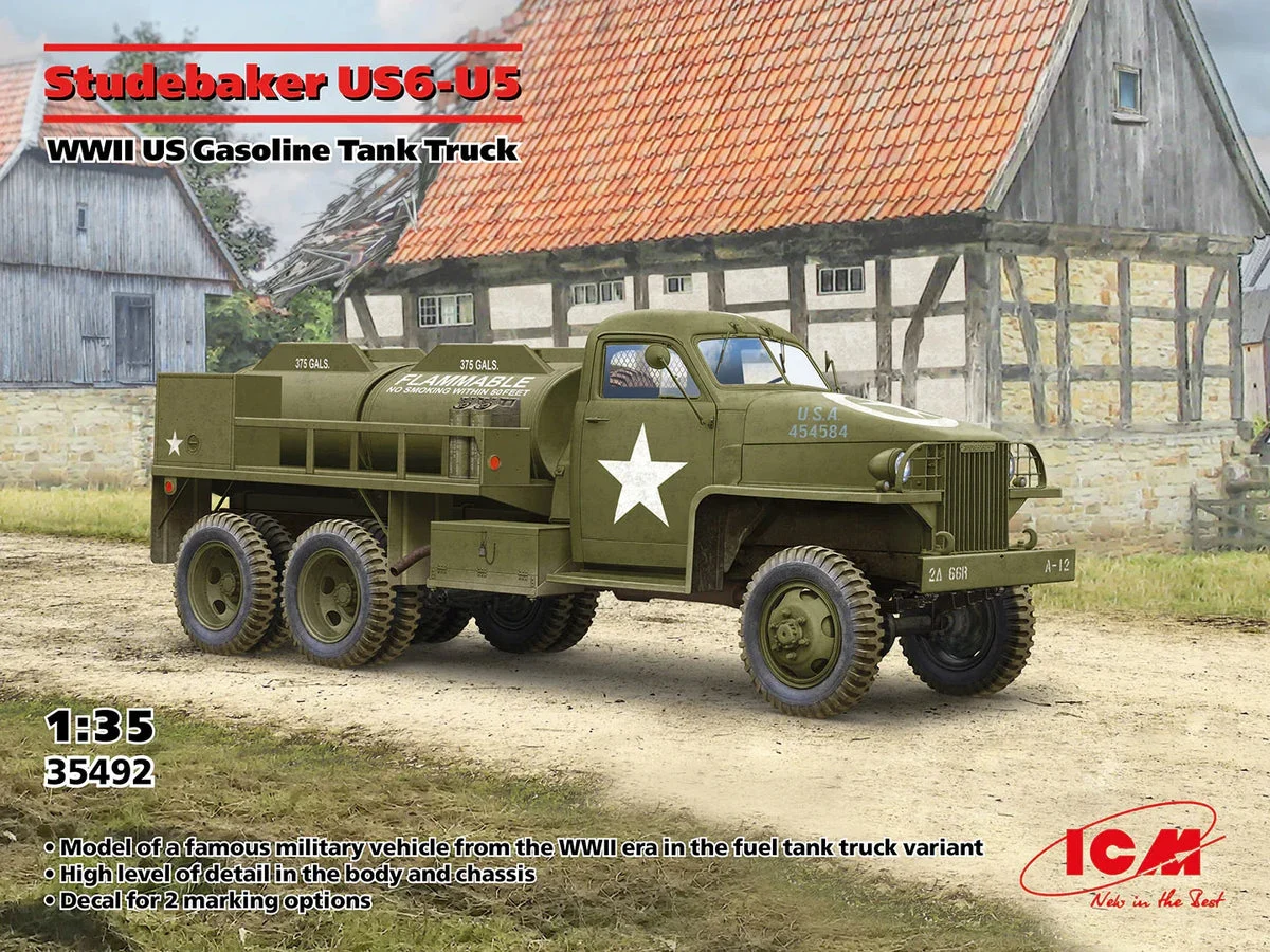 1/35 ICM Studebaker US6-U5 WWII US Gasoline Tank Truсk 35492