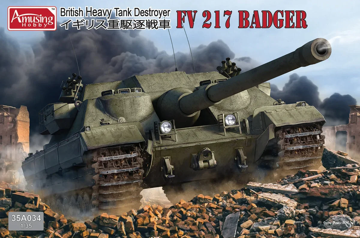 1/35 Amusing Hobby British Heavy Tank Destroyer FV 217 Badger 35A034