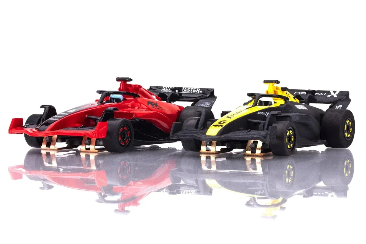 AFX Formula One F1 Two Pack Black/Red Yellow/Black HO Slot Car 22106