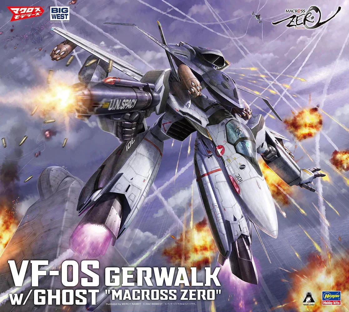 1/72 Hasegawa Macross Zero VF-0S Gerwalk w/Ghost 65889