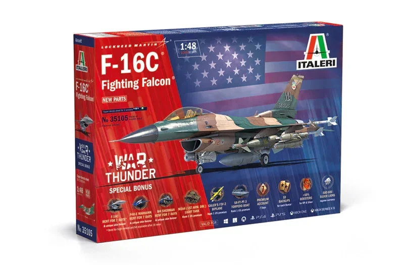 1/48 Italeri F-16C Fighting Falcon - War Thunder 35105