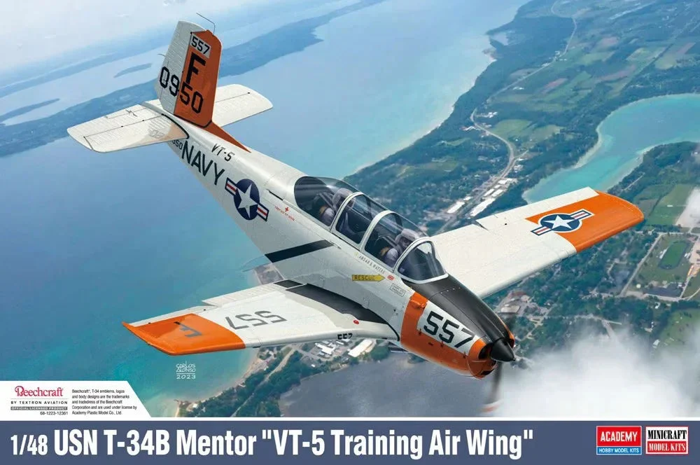 1/48 Academy USN T-34B Mentor "VT-5 Training Air Wing" 12361