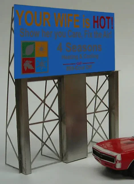 O/HO Miller Engineering Heating & Cooling Billboard 88-1001