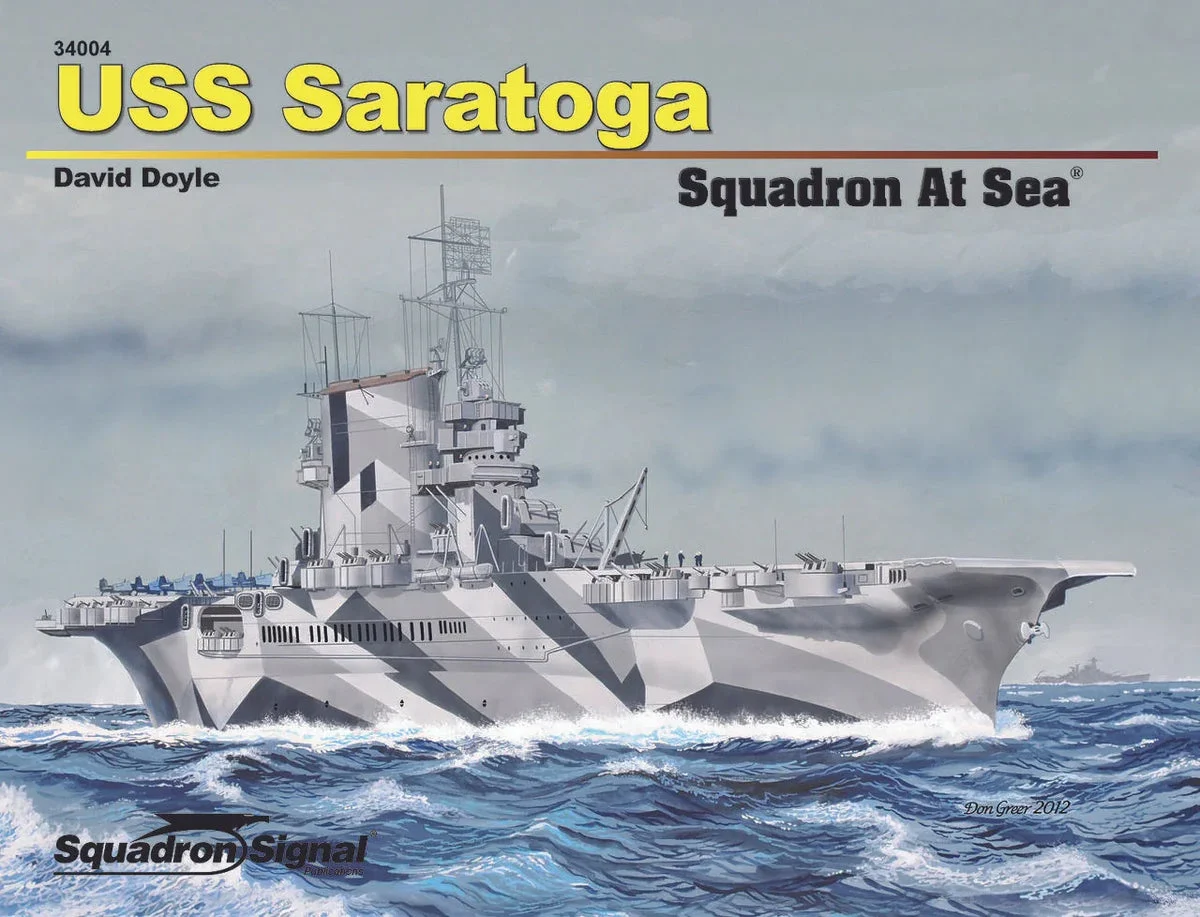 Squadron Signal USS Saratoga CV-3 At Sea 34004