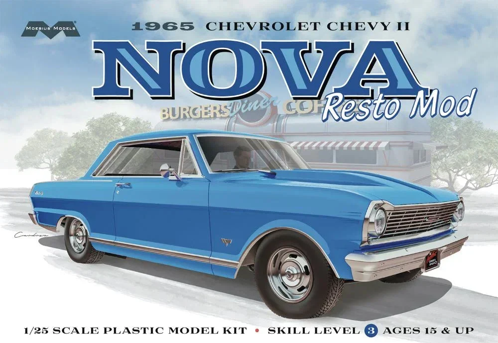 1/25 Moebius 1965 Chevrolet Chevy II Nova Restomod 2323 - Moebius Model