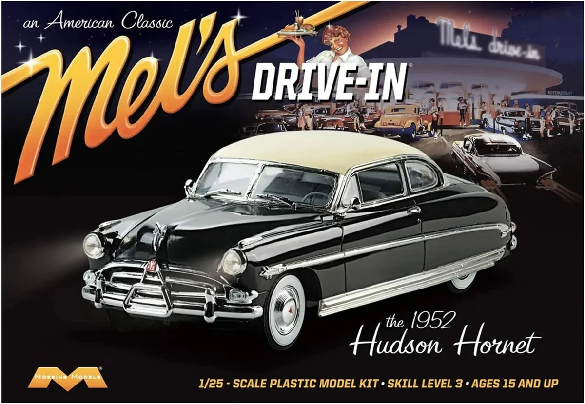 1/25 Moebius 1952 Hudson Hornet Mel's Drive-In 1216