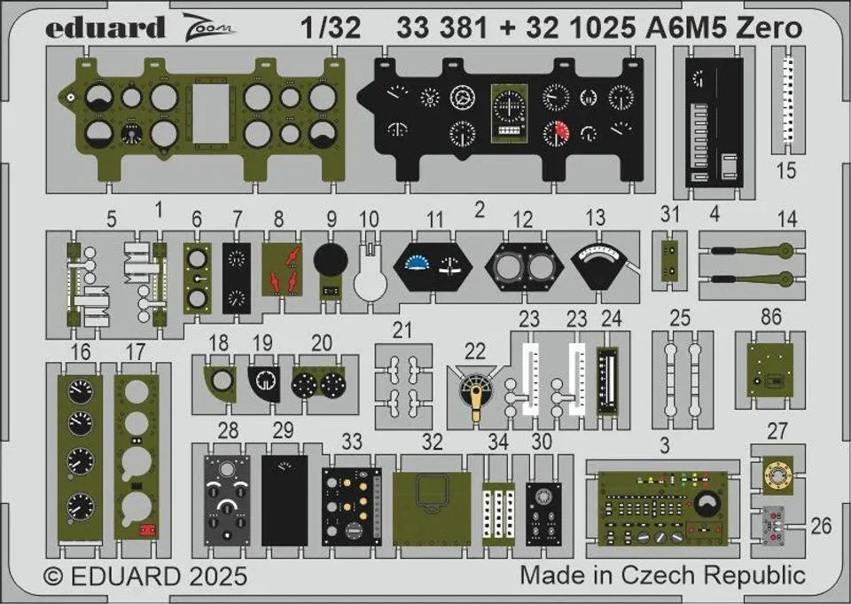1/32 Eduard A6M5 Zero 33381