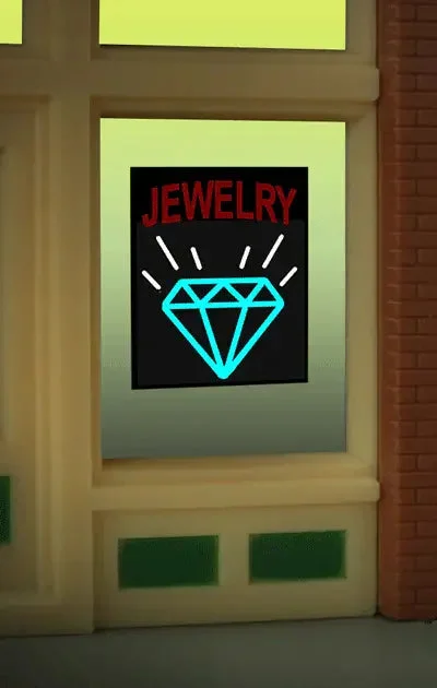 O/HO Miller Engineering Jewelry Window Sign 8970