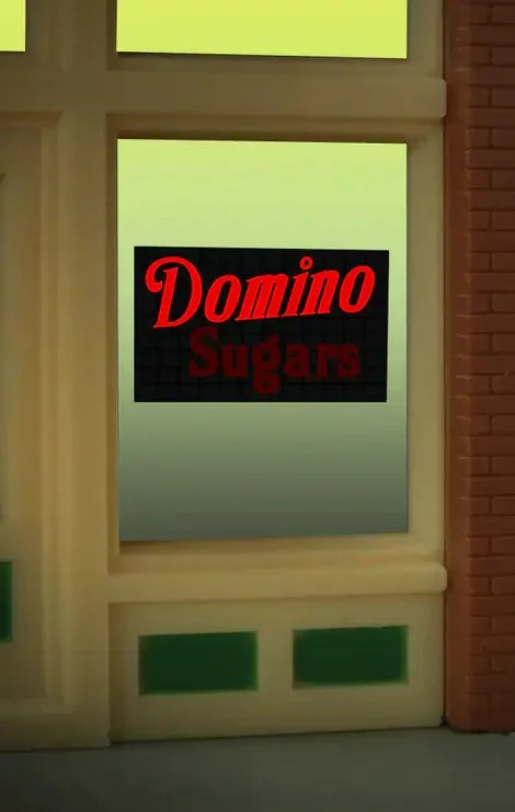 O/HO Miller Engineering Domino Sugars Window Sign 9020