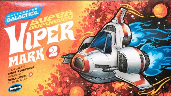 Moebius Battlestar Galactica Viper Mk 2 Super Deformed 944 - Moebius Model